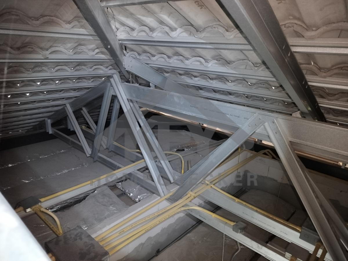 งานฝ้าชายคาและโครงฝ้า